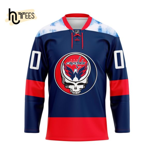 Grateful Dead – Washington Capitals Custom Name Number Hockey Jersey
