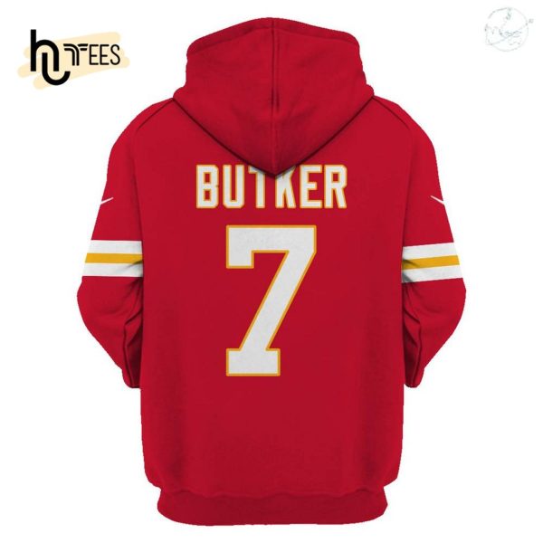 Harrison Butker Kansas City Chiefs Limited Edition Hoodie Jersey – Red