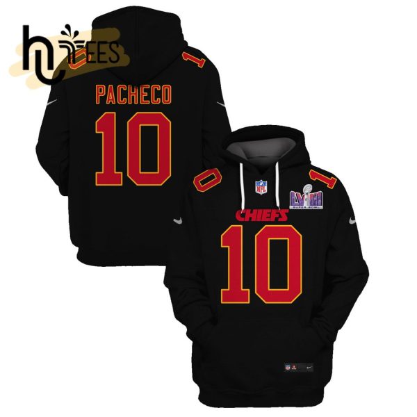 Isiah Pacheco Kansas City Chiefs Limited Edition Black Hoodie Jersey