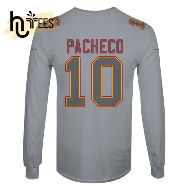 Isiah Pacheco Kansas City Chiefs Limited Edition Grey Hoodie Jersey