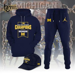2023 Big Ten East Champions Michigan For Fans Navy Hoodie, Jogger, Cap Limited Edition