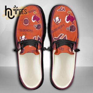 NCAA Virginia Tech Hokies Custom Name Hey Dude Shoes