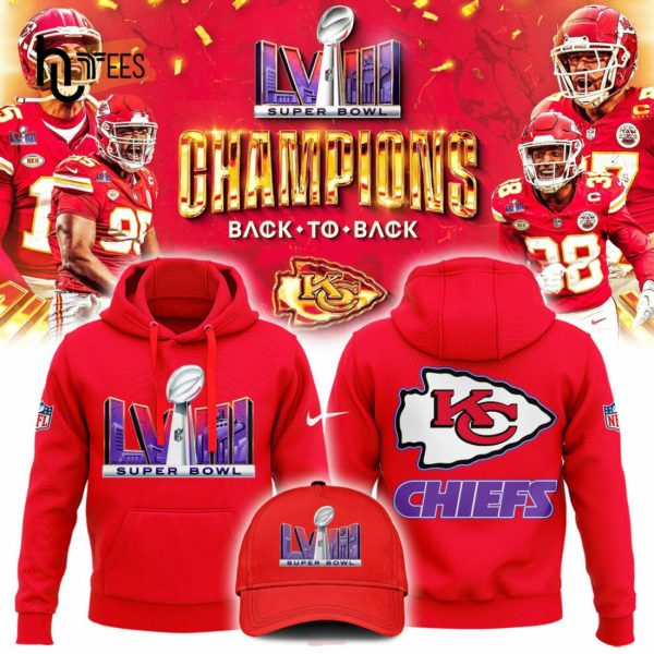Kansas City Chiefs NFL Super Bowl LVIII Red Hoodie, Jogger, Cap Limited Edition