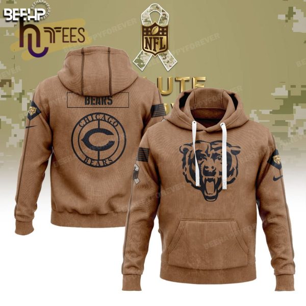 Limited Edition Chicago Bears Veterans Salute To Service Hoodie, Jogger, Cap