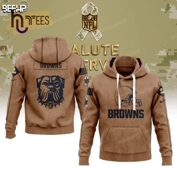Limited Edition Cleveland Browns 2023 Veterans Salute To Service Hoodie, Jogger, Cap