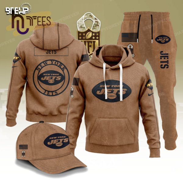 Limited Edition New York Jets Veterans Salute To Service Hoodie, Jogger, Cap