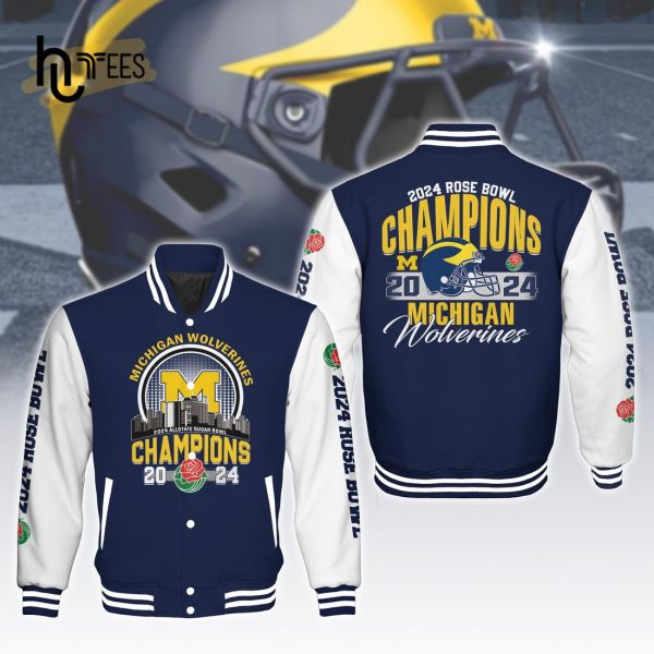 Michigan Football 2024 Allstate Sugar Bowl Champions Baseball Jacket Limited