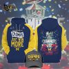 Michigan Wolverines Football 2024 College National Champions Navy Hoodie, Jogger, Cap