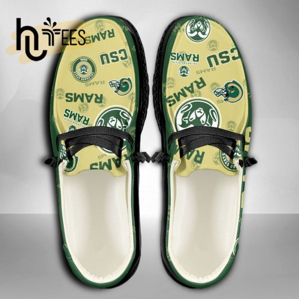 NCAA Colorado State Rams Custom Name Hey Dude Shoes