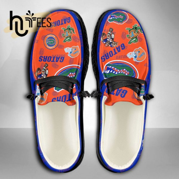 NCAA Florida Gators Custom Name Hey Dude Shoes