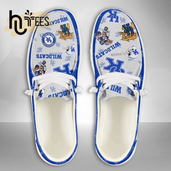 NCAA Kentucky Wildcats Custom Name Hey Dude Shoes