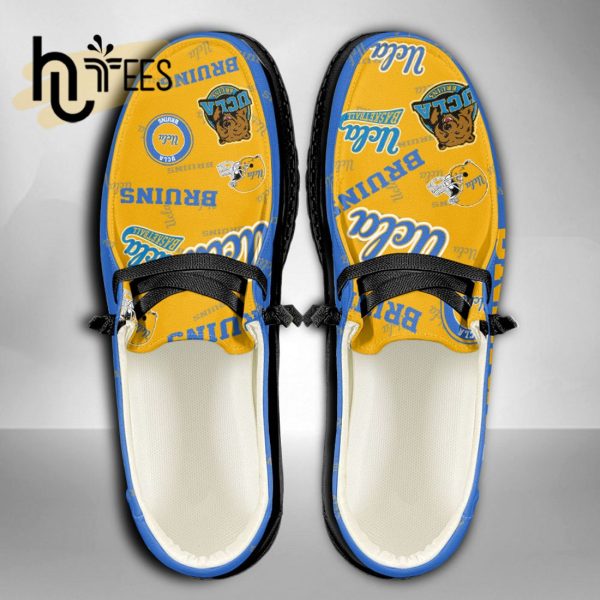 NCAA UCLA Bruins Custom Name Hey Dude Shoes
