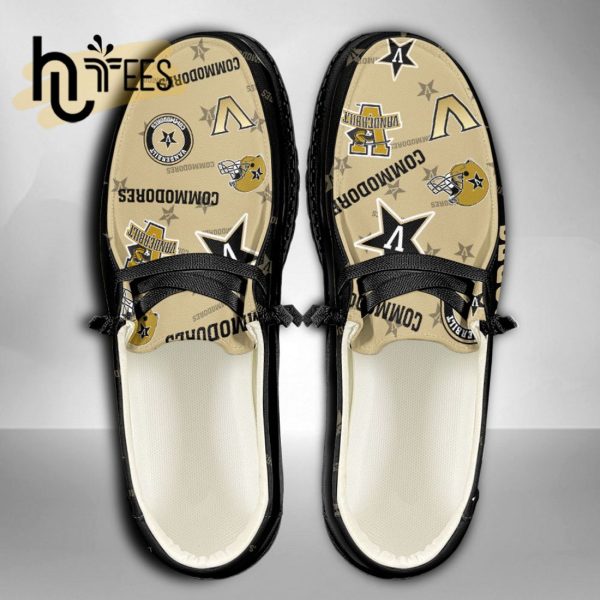 NCAA Vanderbilt Commodores Custom Name Hey Dude Shoes