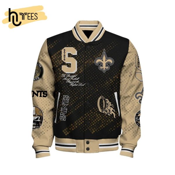 NFL New Orleans Saints Baseball Jacket, Sport Jacket, FootBall Fan Gifts