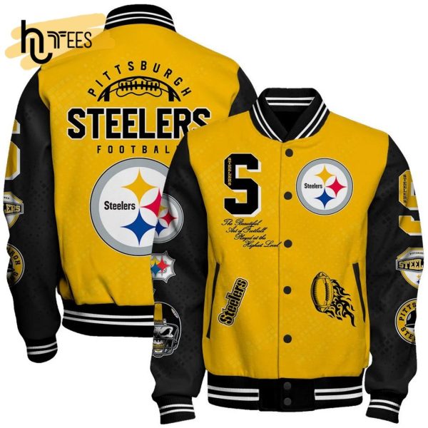 NFL Pittsburgh Steelers Baseball Jacket, Sport Jacket, FootBall Fan Gifts