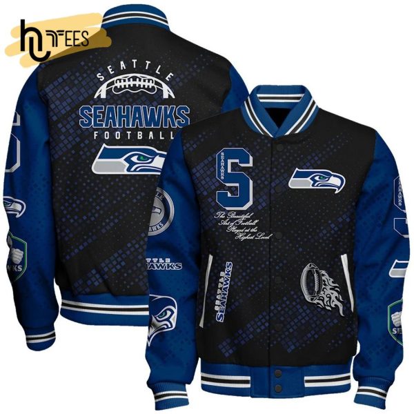 NFL Seattle Seahawks Baseball Jacket, Sport Jacket, FootBall Fan Gifts