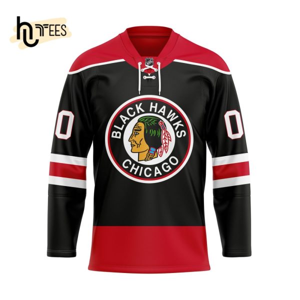 NHL Chicago Blackhawks Reverse Retro Custom Name Number Hockey Jersey