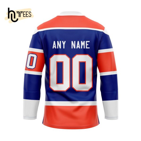 NHL Edmonton Oilers Blue Custom 2024 Heritage Classic Hockey Jersey