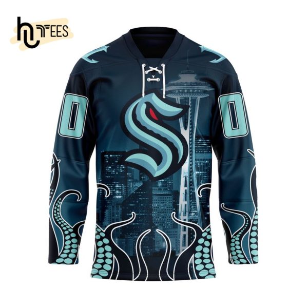 NHL Seattle Kraken Special Custom Design With Space Needle Hockey Jersey