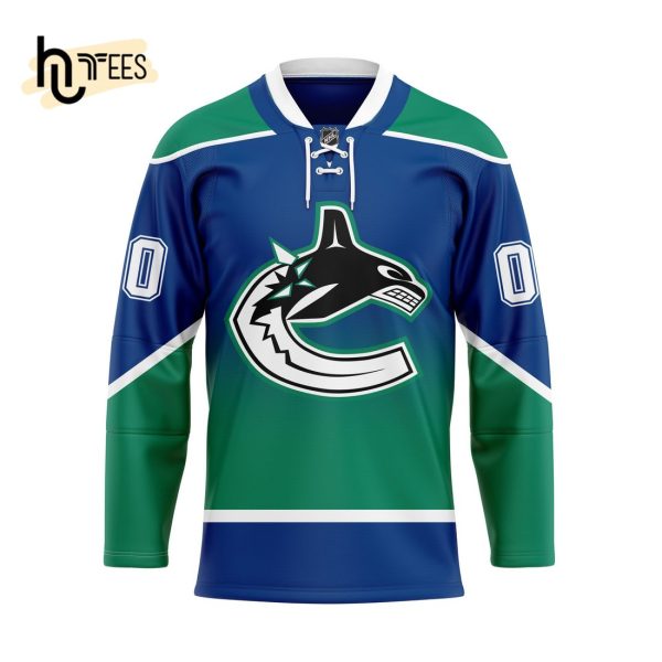NHL Vancouver Canucks Reverse Retro Custom Name Number Hockey Jersey