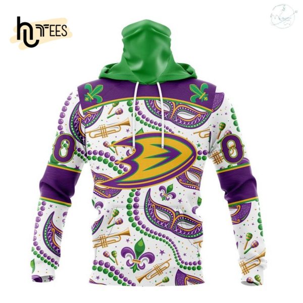 Personalized NHL Anaheim Ducks Special Mardi Gras Design Hoodie