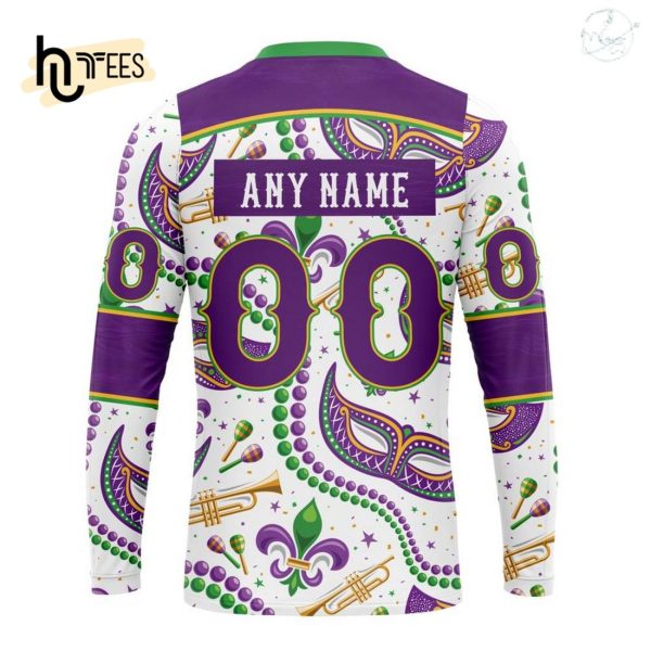 Personalized NHL Colorado Avalanche Special Mardi Gras Design Hoodie