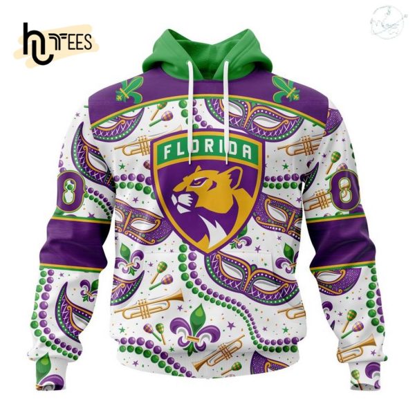 Personalized NHL Florida Panthers Special Mardi Gras Design Hoodie