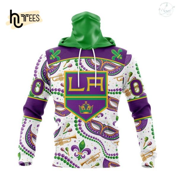 Personalized NHL Los Angeles Kings Special Mardi Gras Design Hoodie