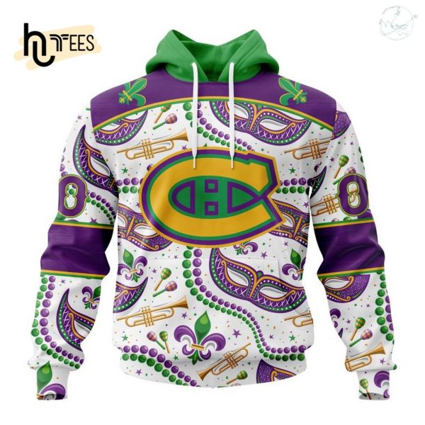 Personalized NHL Montreal Canadiens Special Mardi Gras Design Hoodie