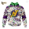 Personalized NHL New York Rangers Special Mardi Gras Design Hoodie