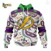 Personalized NHL St. Louis Blues Special Mardi Gras Design Hoodie