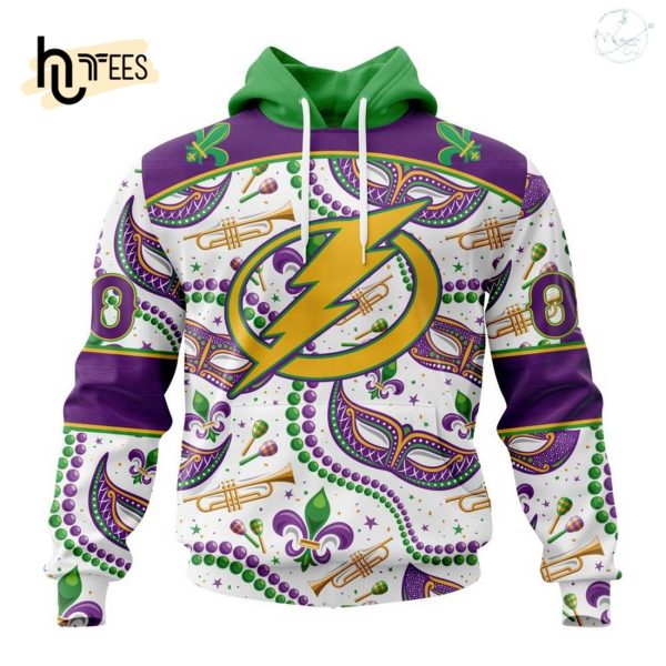 Personalized NHL Tampa Bay Lightning Special Mardi Gras Design Hoodie
