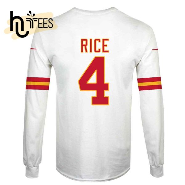 Rashee Rice Kansas City Chiefs Limited Edition White Hoodie Jersey