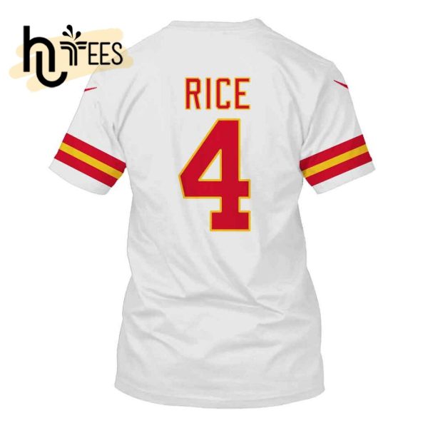 Rashee Rice Kansas City Chiefs Limited Edition White Hoodie Jersey