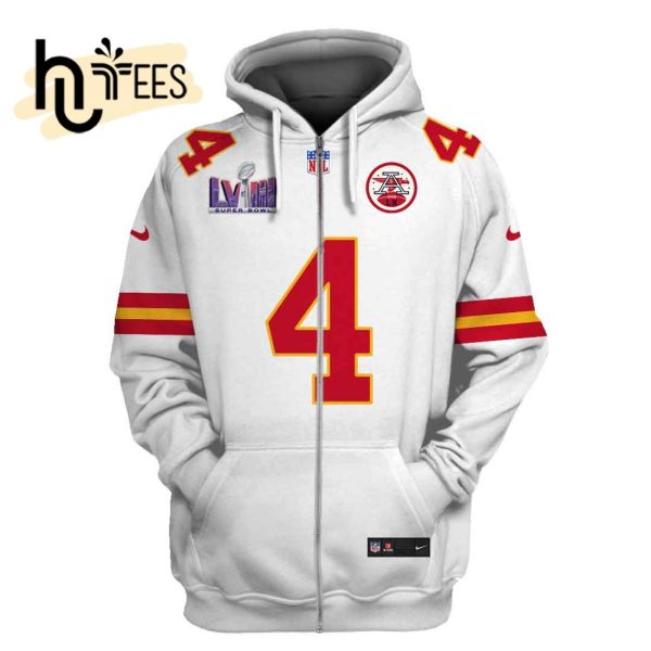 Rashee Rice Kansas City Chiefs Limited Edition White Hoodie Jersey