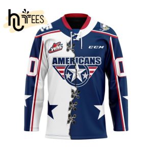 Custom Tri-City Americans Mix Home And Away Hockey Jersey