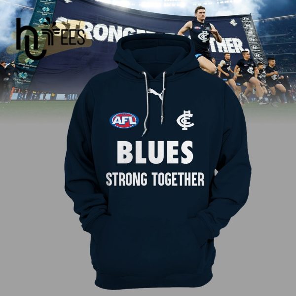 AFL Carlton Blues Charlie Curnow Strong Together Hoodie, Jogger, Cap