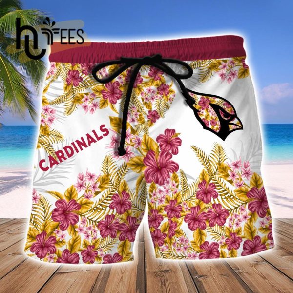 Arizona Cardinals Tropical Hawaiian Fan Shirt Shorts Combo Set