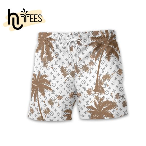 Brown Palm Tree Luxury Summer 2024 Hawaiian Shirt, Shorts