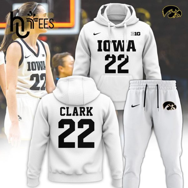 Caitlin Clark White Combo Hoodie, Jogger Special Edition