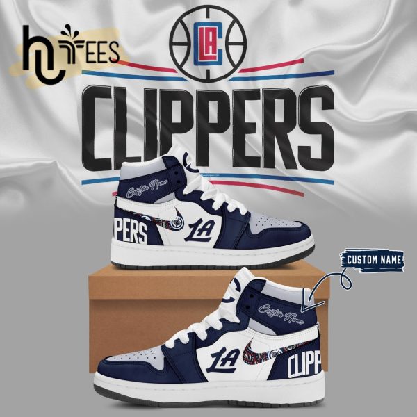 Custom Name Los Angeles Clippers Luxury Air Jordan 1 Limited Edition