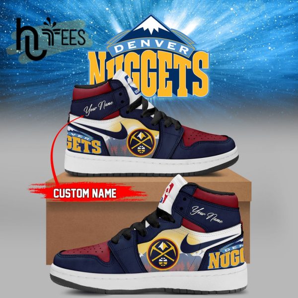 Custom NBA Denver Nuggets Basketball Team Air Jordan 1 Limited Edition