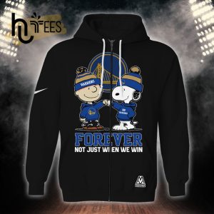 Snoopy Golden State Warriors Forever Not Just When We Win Black Hoodie