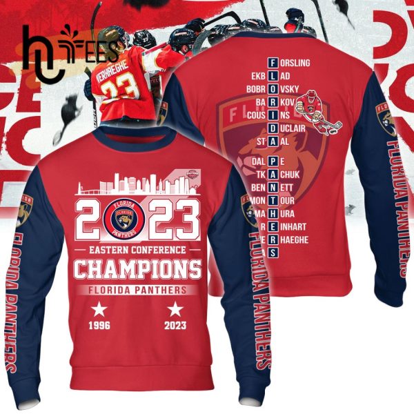 Florida Panthers Eastern Conference Champs Red Unisex Hoodie 3D