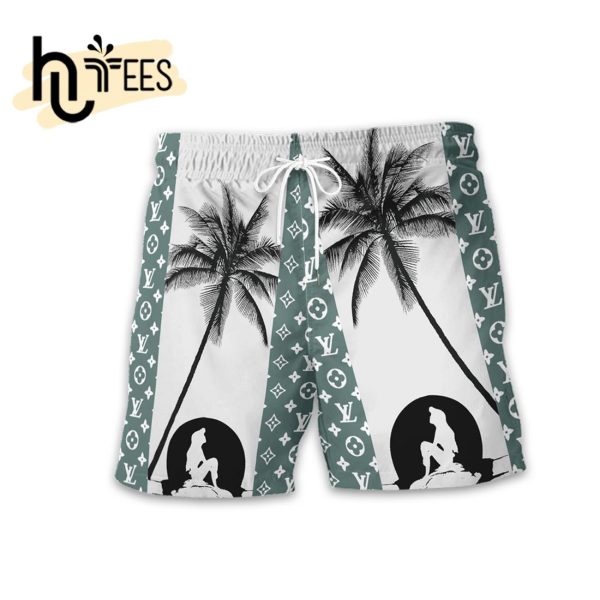 Green Palm Tree Luxury Summer 2024 Hawaiian Shirt, Shorts