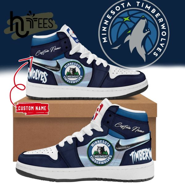 Limited Edition NBA Minnesota Timberwolves 2024 Custom Name Air Jordan 1