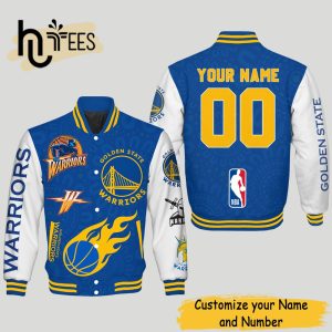 Personalized NBA Golden State Warriors Baseball Jacket
