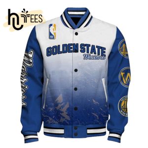 NBA Golden State Warriors National Basketball Association AOP Baseball Jacket