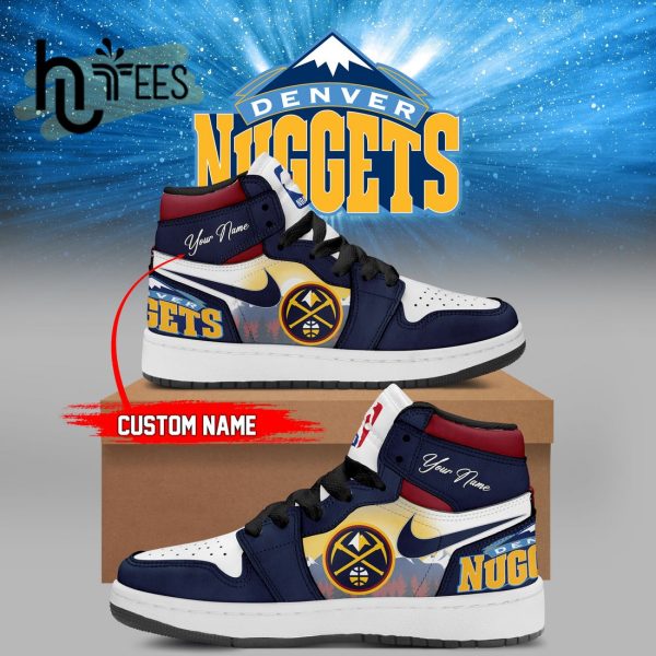 NBA Denver Nuggets Custom Name Air Jordan 1 Limited Edition