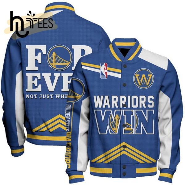 NBA Golden State Warriors For Ever Baseball Jacket